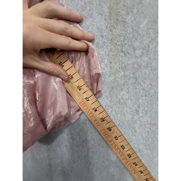 Serafina Jacket Womens 12 Pink Floral Jacquard Faux Fur Rhinestone Button Peplum - Picture 7 of 16